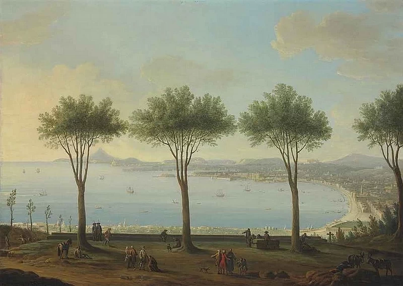 Veduta della baia di Napoli